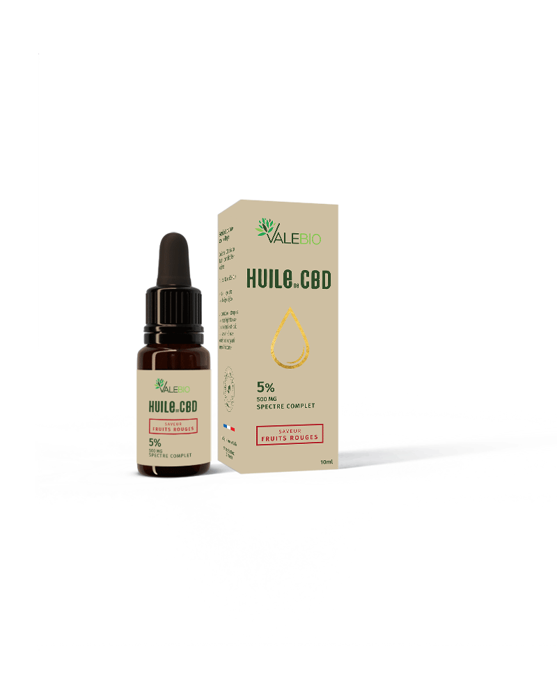 Huile de CBD fruits rouges