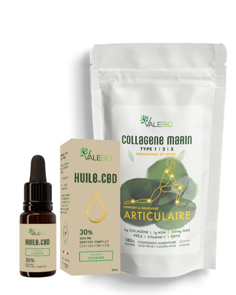 Pack Huile CBD + Collagène Articulaire - Cure Confort Articulaire