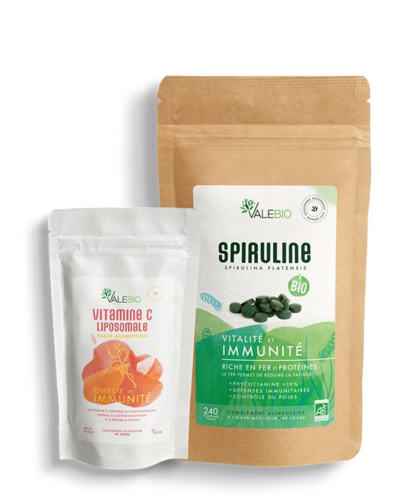 Pack Spiruline + Vitamine C - Cure Immunité